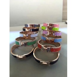 Replica Hermes Multicolor Enamel H Bracelet