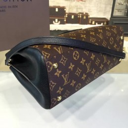 Replica Louis Vuitton Brown Monogram Black Florine Bag