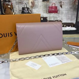 Replica Louis Vuitton Taupe Quilted Chain Louise GM