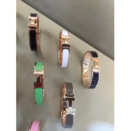 Replica Hermes Multicolor Enamel H Bracelet