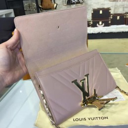 Replica Louis Vuitton Taupe Quilted Chain Louise GM