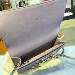 Replica Louis Vuitton Taupe Quilted Chain Louise GM