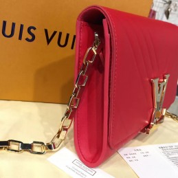 Replica Louis Vuitton Red Quilted Chain Louise GM