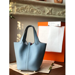 Replica Hermes Gray Pink Twilly Picotin Lock 22 Bag