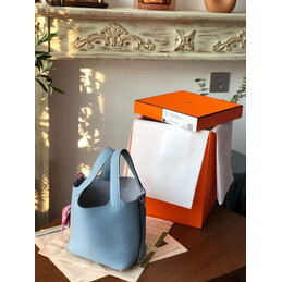 Replica Hermes Gray Pink Twilly Picotin Lock 22 Bag