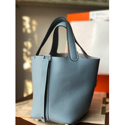 Replica Hermes Gray Pink Twilly Picotin Lock 22 Bag