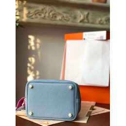 Replica Hermes Gray Pink Twilly Picotin Lock 22 Bag