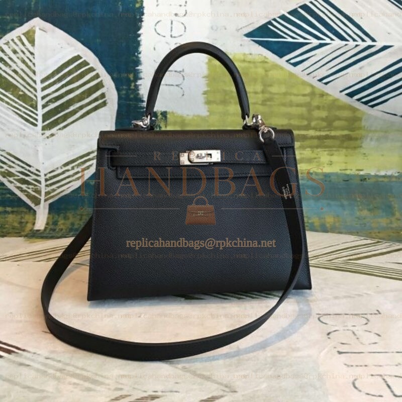 Replica Hermes Black Kelly 32 Bag