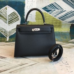 Replica Hermes Black Kelly 32 Bag