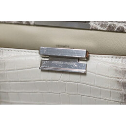 Replica Hermes Gray Crocodile Leather Clic H 21 Bag