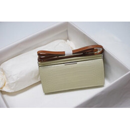 Replica Hermes White Crocodile Leather Clic H 21 Bag