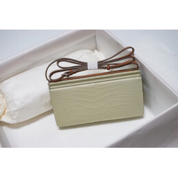 Replica Hermes White Crocodile Leather Clic H 21 Bag