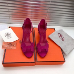 Replica Hermes Fuchsia High Heel Sandal