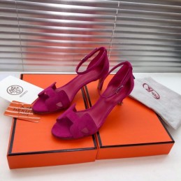 Replica Hermes Fuchsia High Heel Sandal