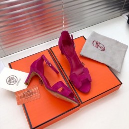Replica Hermes Fuchsia High Heel Sandal