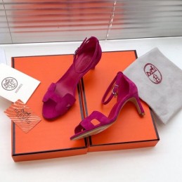Replica Hermes Fuchsia High Heel Sandal