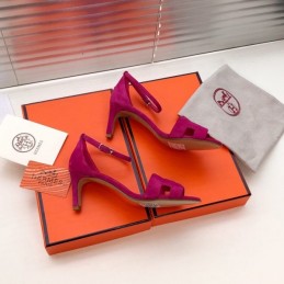 Replica Hermes Fuchsia High Heel Sandal