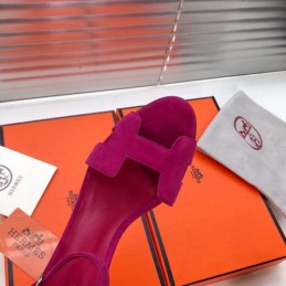 Replica Hermes Fuchsia High Heel Sandal