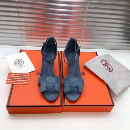 Replica Hermes Blue High Heel Sandal