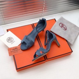 Replica Hermes Blue High Heel Sandal