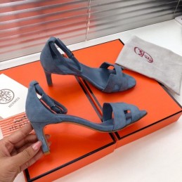 Replica Hermes Blue High Heel Sandal