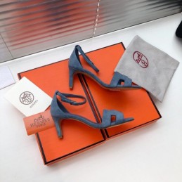 Replica Hermes Blue High Heel Sandal
