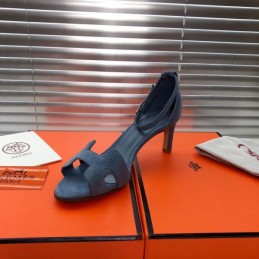 Replica Hermes Blue High Heel Sandal