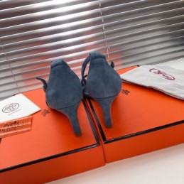 Replica Hermes Blue High Heel Sandal