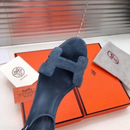 Replica Hermes Blue High Heel Sandal
