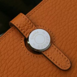 Replica Hermes Orange Dogon Duo Wallet