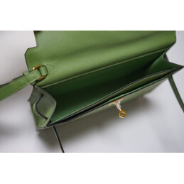 Replica Hermes Green Kelly Depeches 25 Pouch