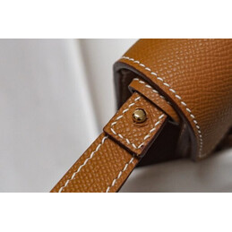 Replica Hermes Tan Kelly Depeches 25 Pouch Gold Hardware