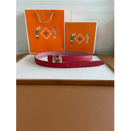 Hermes replica Red H Buckle Leather Belt