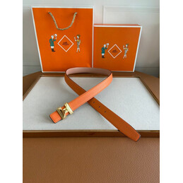 Hermes replica Orange H Buckle Leather Belt