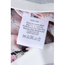 Replica Hermes Blue Pink Scarf Print Shirt