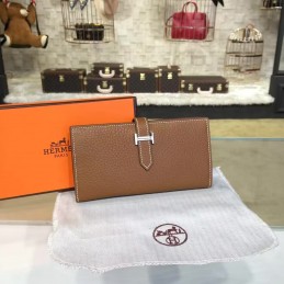 Replica Hermes Brown Bearn Wallet