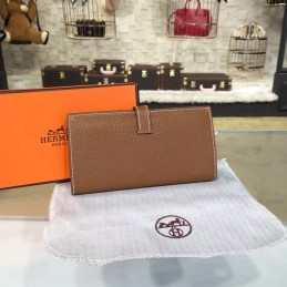 Replica Hermes Brown Bearn Wallet