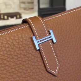 Replica Hermes Brown Bearn Wallet
