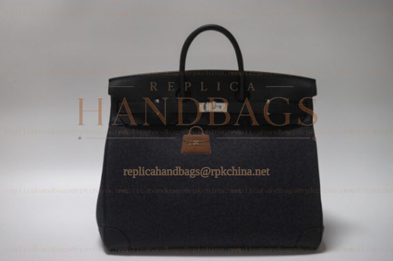 Replica Hermes Black HAC Haut a Courroies 50 Bag