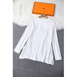 Replica Hermes White Horse Print Shirt