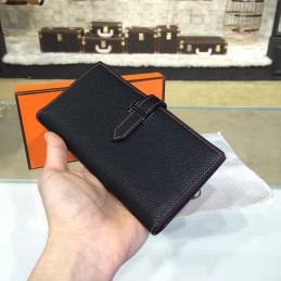Replica Hermes Navy Blue Bearn Wallet