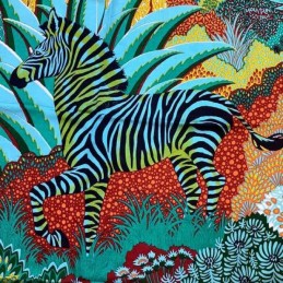 Replica Hermes Green Zebra Floral 140cm Silk Scarf