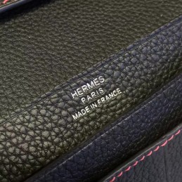 Replica Hermes Navy Blue Bearn Wallet