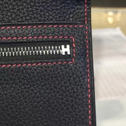 Replica Hermes Navy Blue Bearn Wallet