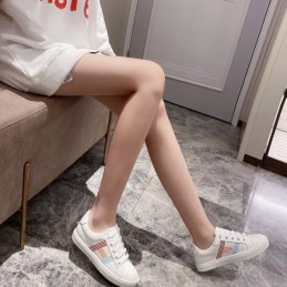 Replica Hermes White Multicolor Stripe Sneaker