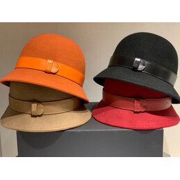Replica Hermes Orange H Belt Bucket Hat