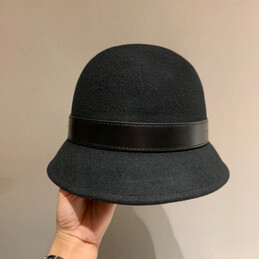 Replica Hermes Black H Belt Bucket Hat