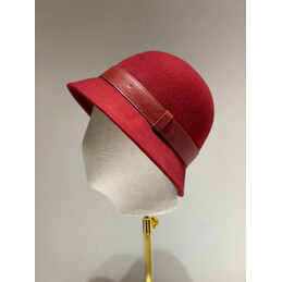Replica Hermes Burgundy H Belt Bucket Hat