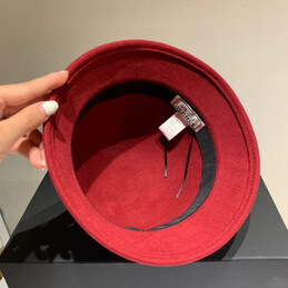 Replica Hermes Burgundy H Belt Bucket Hat