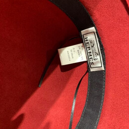 Replica Hermes Burgundy H Belt Bucket Hat
